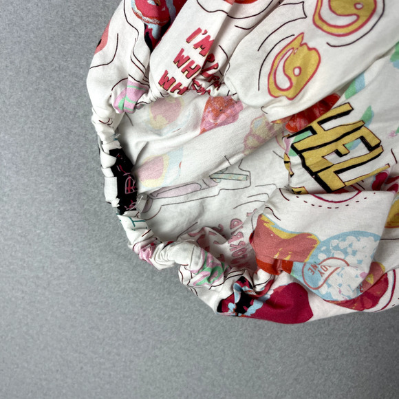 Zara Graphic Print Tunic Top Womens Small Oversized Balloon Sleeve Colorful Art - Picture 5 of 13